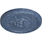 Ekena Millwork Palmetto Ceiling Medallion, Hand-Painted Americana Crackle, 11 1/2"OD x 1"P CM11PAAMC - alternate 5